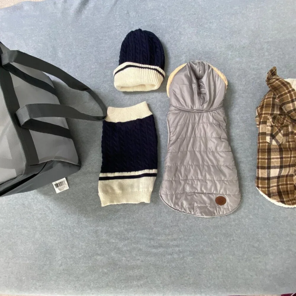 Puppy Sweaters and Puppy Tote Bag Small to Medium Sized Dog